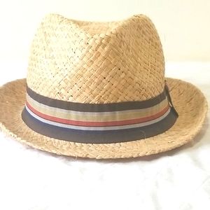 Henschel Hat Co Light Raffia Fedora Straw Hat